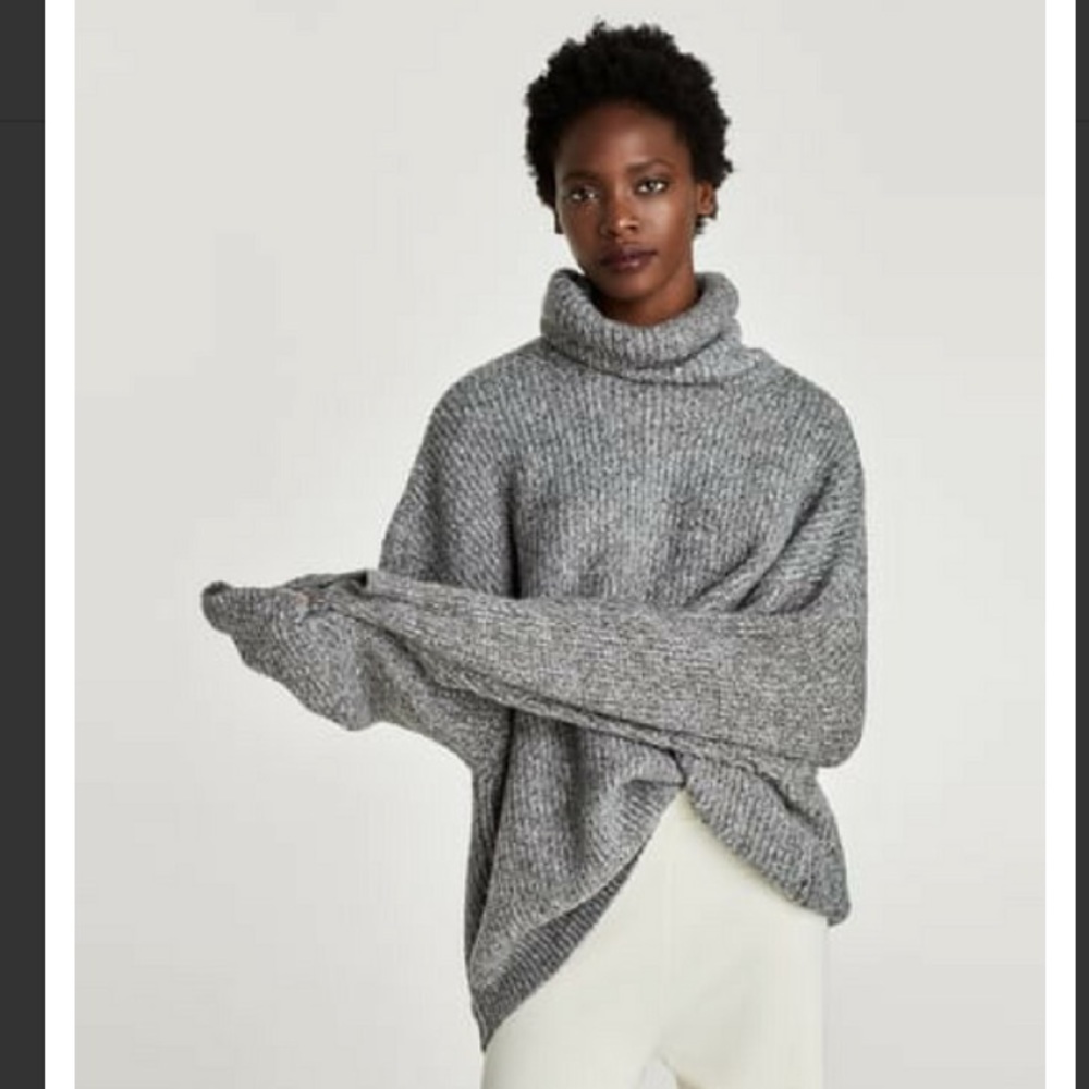 Zara boxy thick turtleneck